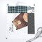 Woodland Patchwork Quilt Rotated Bear Moose Fox Raccoon Wolf Gray & Blue Nursery Animals Forest Boys Custom Printed Fabric by Spoonflower Various Fabrics by the Yard or Fat Quarter